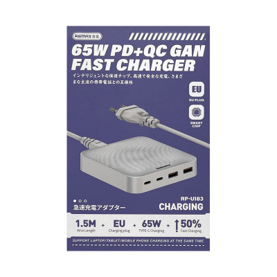 Сетевой фильтр Remax PD65W RP-U183 GAN белый оптом по низким ценам!