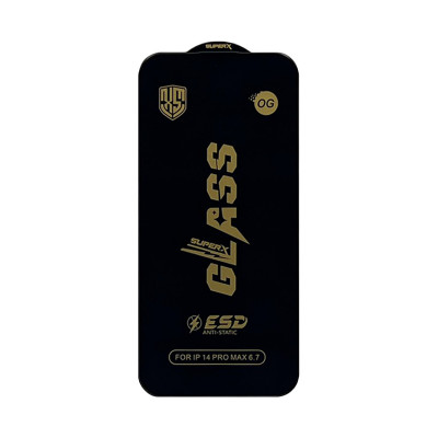 Защитное стекло ESD Anti-Static iPhone 14 Pro Max черный техпак оптом по низким ценам!