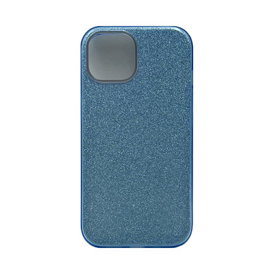 Чехол накладка Блеск iPhone 15 голубой оптом по низким ценам!