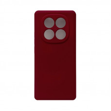 Чехол накладка Silicone Case Xiaomi Note 14 Pro бордо