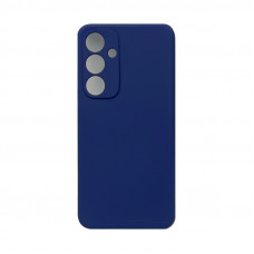 Чехол накладка Silicone Case Samsung S24FE темно синий