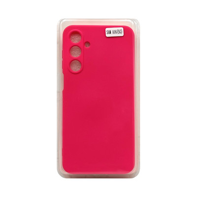 Чехол накладка Silicone Case Samsung A16 фуксия оптом по низким ценам!