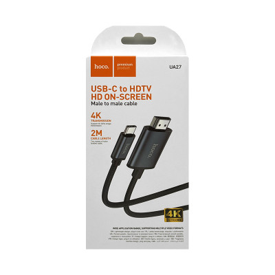 Кабель HDMI на Type-C 4KHD Hoco UA27 2m оптом по низким ценам!