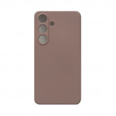 Чехол накладка Silicone Case Samsung S25 пудра