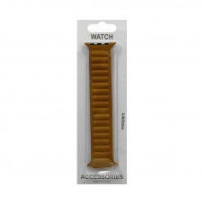 Ремешок кожа Apple Watch 42-44mm магнитный песочный