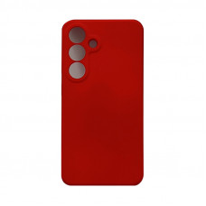 Чехол накладка Silicone Case Samsung S25 красный