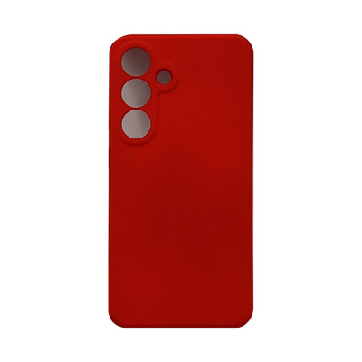 Чехол накладка Silicone Case Samsung S25 красный оптом по низким ценам!