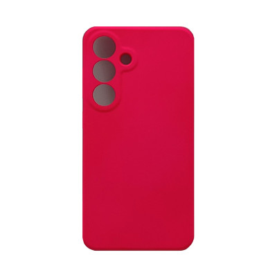 Чехол накладка Silicone Case Samsung S25 фуксия оптом по низким ценам!