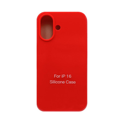 Чехол накладка Silicone Case (без лого) iPhone 16 коралловый оптом по низким ценам!