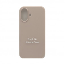 Чехол накладка Silicone Case (без лого) iPhone 16 пудра