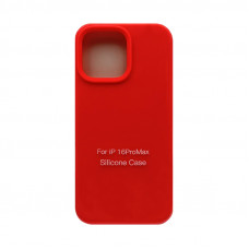 Чехол накладка Silicone Case (без лого) iPhone 16 Pro Max коралловый