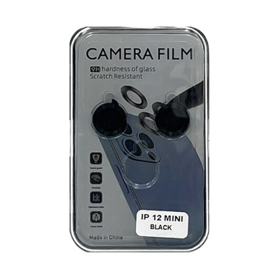 Защитное стекло на камеру iPhone 11/12/12 mini Camera Film черный оптом по низким ценам!
