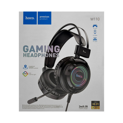 Гарнитура игровая Hoco W110 черный оптом по низким ценам!