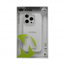 Чехол накладка iPhone 16 Pro KING прозрачный