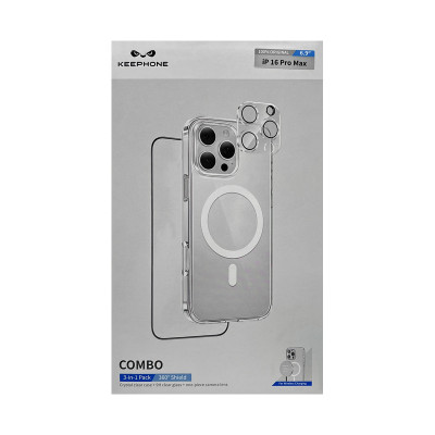 Чехол накладка iPhone 16 Pro Max KEEPHONE COMBO оптом по низким ценам!