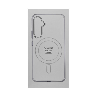 Чехол накладка Samsung S25 Clear Case Magsafe оптом по низким ценам!