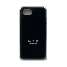 Чехол накладка Silicone Case (без лого) iPhone 16Е черный