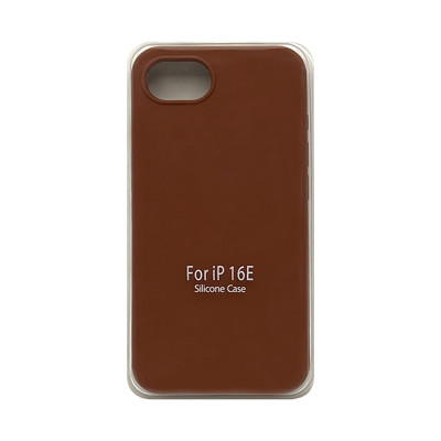 Чехол накладка Silicone Case (без лого) iPhone 16Е коричневый оптом по низким ценам!
