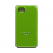 Чехол накладка Silicone Case (без лого) iPhone 16Е ярко-зеленый