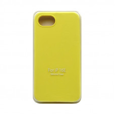 Чехол накладка Silicone Case (без лого) iPhone 16Е желтый