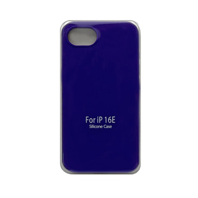 Чехол накладка Silicone Case (без лого) iPhone 16Е фиолетовый оптом по низким ценам!