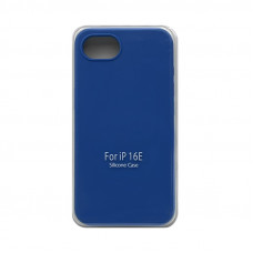 Чехол накладка Silicone Case (без лого) iPhone 16Е синий
