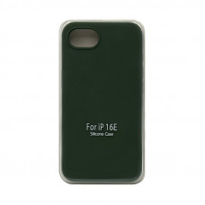 Чехол накладка Silicone Case (без лого) iPhone 16Е хаки