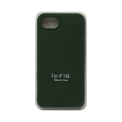 Чехол накладка Silicone Case (без лого) iPhone 16Е хаки оптом по низким ценам!