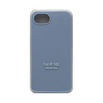Чехол накладка Silicone Case (без лого) iPhone 16Е голубой оптом по низким ценам!
