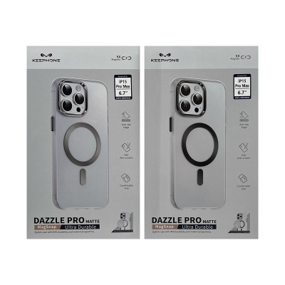 Чехол накладка iPhone 15 Pro Max KEEPHONE Magsafe DAZZLE Pro оптом по низким ценам!