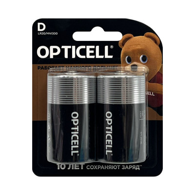Батарейки Opticell LR20 2BL (цена за 2 шт) оптом по низким ценам!