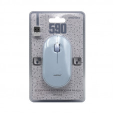 Мышь беспроводная Smartbuy SBM-590D-B голубой (+Bluetooth)