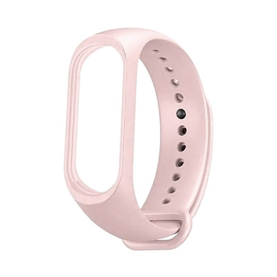 Ремешок силиконовый Mi Band 3/4 светло- розовый оптом по низким ценам!
