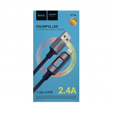 Кабель Lightning Hoco U144 2.4A черный