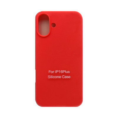 Чехол накладка Silicone Case (без лого) iPhone 16 Plus коралловый оптом по низким ценам!