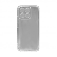 Чехол накладка Huawei Honor X8C с защитой камеры прозрачный с углами