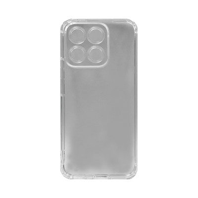 Чехол накладка Huawei Honor X8C с защитой камеры прозрачный с углами оптом по низким ценам!