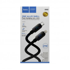 Кабель Type-C на Lightning Hoco U143 27W 1,2m черный