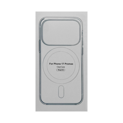 Чехол Magsafe iPhone 17 Pro Max Clear case прозрачный оптом по низким ценам!