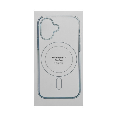 Чехол Magsafe iPhone 17 Clear case прозрачный оптом по низким ценам!