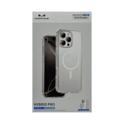 Чехол накладка iPhone 16 Pro Max KEEPHONE Magsafe HYBRID PRO оптом по низким ценам!