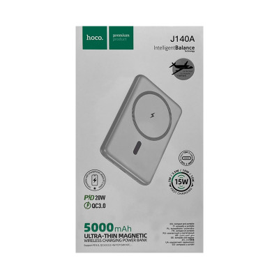 Внешний аккумулятор Hoco 5000 J140A Magsafe белый оптом по низким ценам!