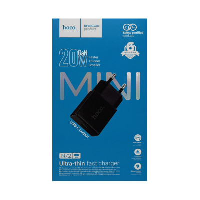 СЗУ Блок Hoco N72 PD20W  черный оптом по низким ценам!