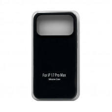 Чехол накладка Silicone Case (без лого) iPhone 17 Pro Max черный