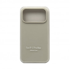Чехол накладка Silicone Case (без лого) iPhone 17 Pro Max слоновая кость