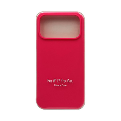 Чехол накладка Silicone Case (без лого) iPhone 17 Pro Max фуксия оптом по низким ценам!
