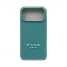 Чехол накладка Silicone Case (без лого) iPhone 17 Pro Max бирюзовый