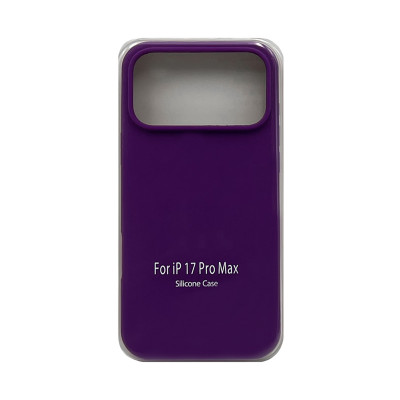 Чехол накладка Silicone Case (без лого) iPhone 17 Pro Max фиолетовый оптом по низким ценам!