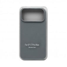Чехол накладка Silicone Case (без лого) iPhone 17 Pro Max небесно-серый