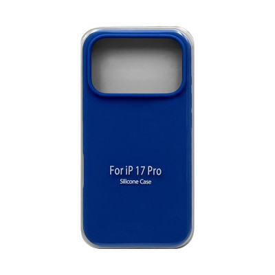 Чехол накладка Silicone Case (без лого) iPhone 17 Pro синий оптом по низким ценам!